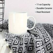 Oz Ceramic Mug Inspired By Twin Peaks, With Magic Line Design, Reusable, Dishwasher , Microwave , Hand Wash Recommended - White - View 5