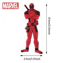 Marvel 1PC  Officially Licensed Deadpool Refrigerator Magnet PVC Magnet Fun Gift For Deadpool Fan Durable Lightweight Perfect For Home Office Kitchen Collectible Merchandise Unique Deadpool Design Gift - Burgundy - View 3
