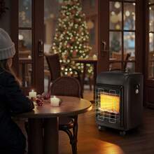 Propane Heater, 6000 To 18000 BTU Propane Cabinet Heater With 3 Modes Temp Settings & Tip-Over Protection, Garage Radiator Heat Up To 450 Sq.Ft, For Camping,Garage, Patio,Indoor/Outdoor - Cabinet Type 14-18K - View 1