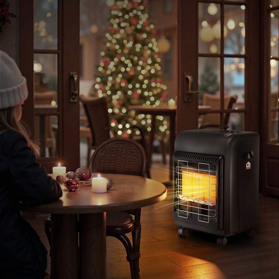 Propane Heater, 6000 To 18000 BTU Propane Cabinet Heater With 3 Modes Temp Settings & Tip-Over Protection, Garage Radiator Heat Up To 450 Sq.Ft, For Camping,Garage, Patio,Indoor/Outdoor - Cabinet Type 14-18K - View 1