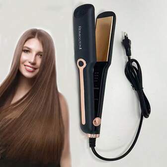 Popular Titanium Hair Straightener Clamping Plate, Quick Heating Hair Straightener, Household Coil Power Generation Clamping Plate, Hair Smoothing Tool