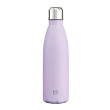 Meoky Bình đựng nước thể thao bằng thép không gỉ mờ 17oz/500ml – Bình nước giữ nhiệt hình Cola, Bình kim loại chống rò rỉ hai lớp, giữ đồ uống lạnh và nóng, Bình nước có thể tái sử dụng cho trường học, phòng tập thể dục, du lịch và thể thao - Màu tím - Xem 7