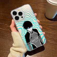 Funda de teléfono transparente de anime genial Blue Lock X Yoichi Isagi para iPhone 16 15 14 13 12 11 Pro Max XR Plus - Z10 - Ver 2
