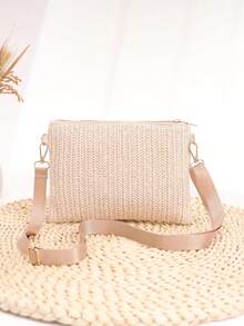 Mini Woven Shoulder Crossbody Bag
