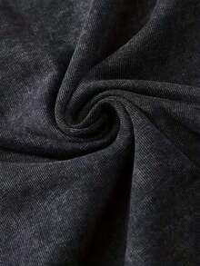 2026 Women's ClothesMen's Retro Loose T-Shirt - Washed Black With Pink Miami Pattern Print, Soft Crew Neck Casual Street Style, All-Season Comfortable Machine Washable Nostalgic Style Short Sleeve - Unisex Plus Size TopLoose And Comfortablesummer Shirts - 黑色 - 查看 6