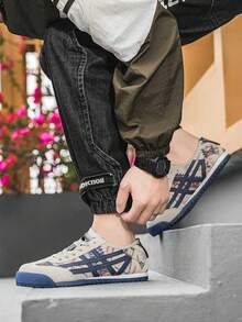 (Elija una talla talla grande grande, ya que es pequeña) (Suela delgada, ligera, conveniente)! Ligero y suave, adecuado para usar en primavera/verano o en capas, conveniente para viajes o uso casual diario. Zapatos minimalistas de pareja populares de alta calidad para ir y venir, zapatillas de estilo floral, denim, lona, malla, zapatos planos de moda (disponibles en varios colores) Día Nacional de Arabia Saudita 49221407 - Beis - Ver 5