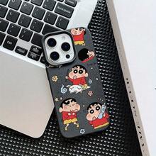 Estuche para 16, 15, 14, 13, 12, 11 Pro Plus de Crayon Manga Japonés - Funda Suave Antigolpes con Diseño de Pareja - Regalo Ideal17  17promax - Negro - Ver 2