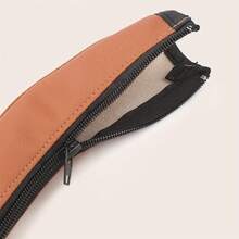 1pc PU Leather Baby Stroller Handle Cover, Comfortable Grip, Easy To Clean, Fits All Stroller Models, Enhances Durability And Practicality - Multicolor - View 8