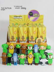 SONNY ANGE L 可爱山海经童童娃娃，非常适合做车内装饰摆件，桌面屏幕摆件，手机摆件，新款公仔，喜欢的娃娃套装，节日礼物 - 彩色 - 查看 10