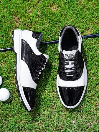 Men's Waterproof Golf Shoes, Fashion Casual Outdoor Comfortable Golf Sneakers, All Season