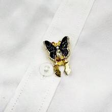 2 butoni minimalisti francezi cu zirconiu artificial și perle - accesoriu versatil pentru rochii, smokinguri și ținute casual