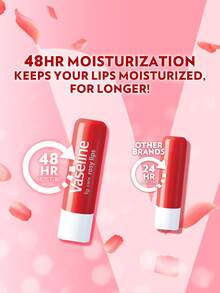 Vaseline [4.8克]| 斋月吉祥| 开斋后焕发光彩 | ROSY 润唇膏 | 纯净修复啫喱 | 适用于严重干燥和皲裂的嘴唇 | 无香型基础护理 | 韩国制造