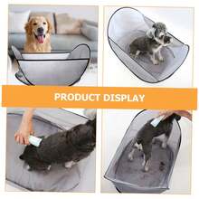 1pc Pet Grooming Apron, Dog & Cat Grooming Tool, Easy To Clean Hair, Suitable For Home And Pet Salon Use - Grey - View 4