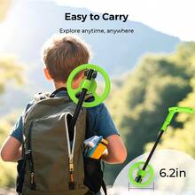Metal Detector, Metal Detector, Adjustable Gold Finder 27.5"-37.8", Fun Treasure Hunting Toy, Search For Buried Treasures.Perfect Christmas Gift For Boys Or Girl,Super Easy To Operate, Lightweight, Great Christmas Gift Choice - 綠色 - 查看 3