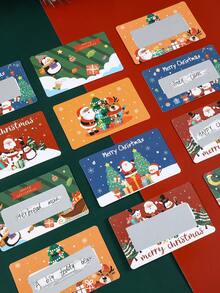 20/40pcs Christmas Scratch Cards,DIY Christmas Scratch-Off Gift Cards,Creative Christmas Party Supplies,Christmas Surprise Gift Cards,Christmas Holiday Party Event Props,Party Game Prize,2025 Christmas Decoration,Christmas Gift,Xmas Party Favor,2026 New Year Decor Gift