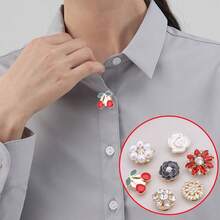 2 butoni minimalisti francezi cu zirconiu artificial și perle - accesoriu versatil pentru rochii, smokinguri și ținute casual