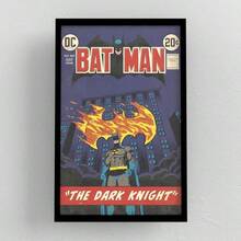 1 Warner Batman Canvas Print - Frameless Wall Art With A Vibrant Cartoon Character, Perfect For Living Rooms, Bedrooms, Or Hallways, Bedroom Art | Brilliant Color Reproduction, Frameless Decor