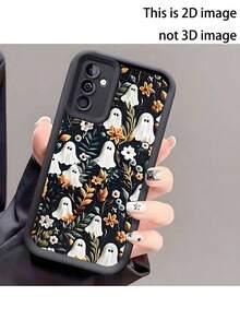 1pc Halloween Ghost Anti-Drop Phone Case, Thick Anti-Slip Protective Cover Compatible With IPhone 17/17 Air/17 Pro/17 Pro Max, Compatible With Honor, Compatible With Redmi, Compatible With Galaxy,International Version, Not The Domestic Version - Black - View 2