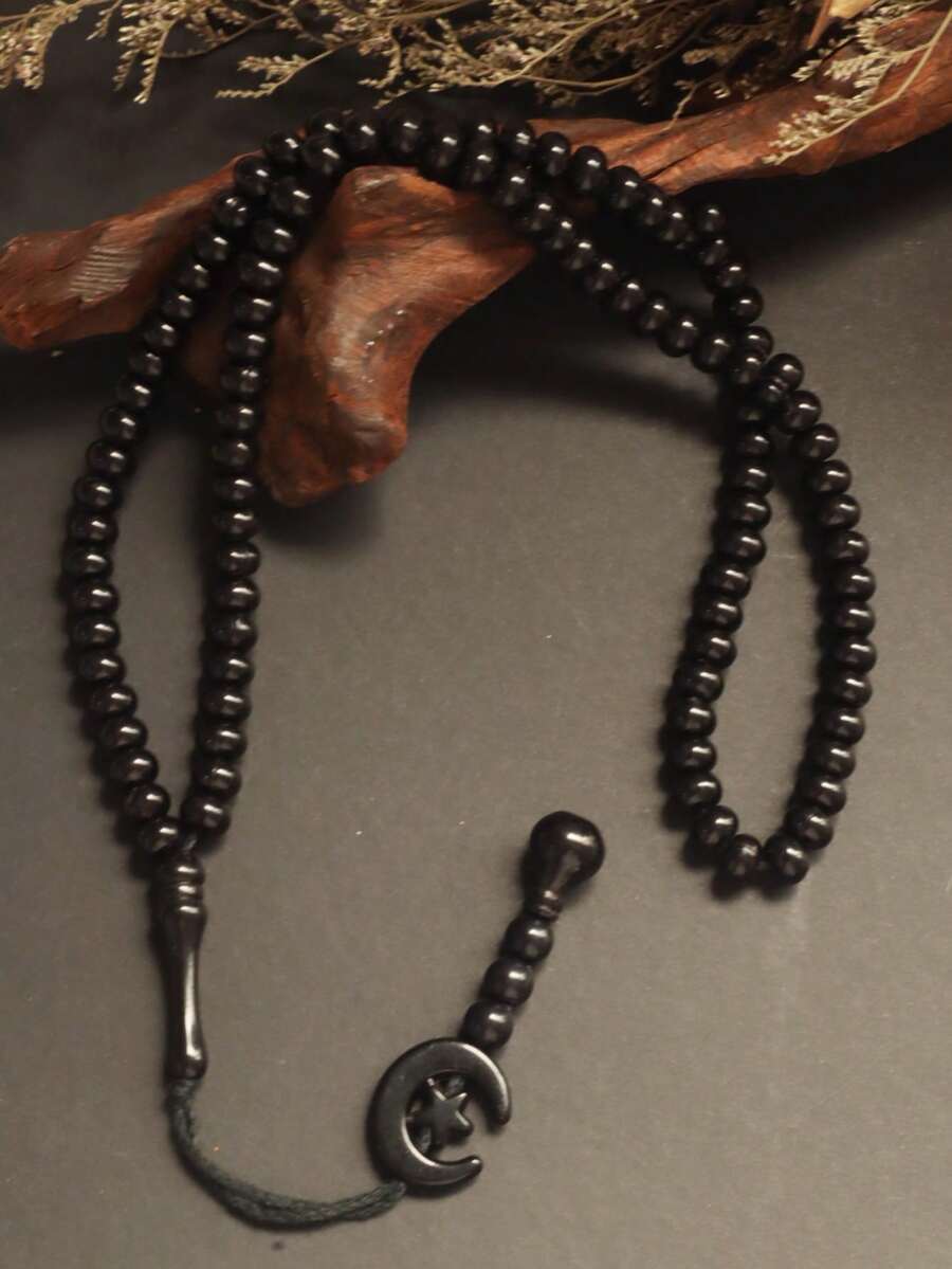 1 chiếc 99 hạt chuỗi hạt cầu nguyện Ả Rập Saudi Trung Đông, tràng hạt Tasbih Ả Rập, hạt chuỗi cầu nguyện Hồi giáo, hạt chuỗi cầu nguyện Acrylic Tasbih - Nhiều màu - Xem 1