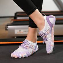 1 Pair Women's High-Performance Weightlifting Sports Shoes, Camo Print, Rubber Non-Slip Sole, Adjustable Elastic, Breathable Design, Suitable For Gym Workouts, Squats, Pilates, Jumping Rope, Gymnastics, Running