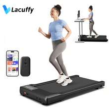 LACUFFY 390*900mm Gehen Pad Laufband, Smart unter Schreibtisch Laufband, Tragbares Laufband für Büro, Mini Laufband unter Schreibtisch, Laufband mit LED-Anzeige und Fernbedienung, Einfach zu bewegen - EU F-Typ Stecker (220-240V) - Übersicht 2