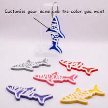 Personalized Name Keychain / Multicolor Customized Keychain / Keyring / Bag Tag / Name Plate / Back To School - 3D Printed Plastic,Apparel Accessories,Chic Autumn, Utilitarian Chic