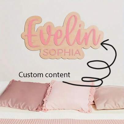 1 Peça Placa Personalizada com Nome da Família - Presente Personalizado para Casamento, Aniversário, Inauguração da Casa - Decoração de Parede Estilo Fazenda - Decoração Suspensa de Madeira - Exibição Personalizada de Sobrenome, Adequada para Sala de Estar, Entrada, Casa - Presente de Inauguração da Casa ou Casamento - Instalação Fácil, Furos Pré-Perfurados - Letras Cursivas Elegantes - Decoração Durável, Decoração de Casamento, Design Clássico, Feito à Mão, Designer de Interiores, Plano 2D, Placa de Madeira Personalizada com Nome