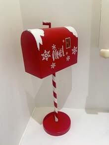 1pc Handmade Christmas Mailbox, Christmas Decoration, Adds Holiday Atmosphere Home Decor Christmas Decorations Room Decor