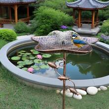 1 件金属喂鸟浴盆，用于花园、庭院、草坪的装饰性地面支架，适用于后院鸟盆、喂鸟，是送给父母、朋友的礼物