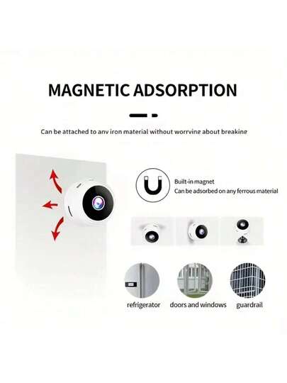 Wireless Mini Home Security Camera, Indoor WiFi Camera Monitoring, Slimme Remote Viewing Via Mobile App, Motion Detection, Easy Setup Easter Butler Assistant view 6