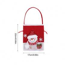 Sacs cadeaux de Noël, sacs cadeaux du Père Noël, sacs à main bonhomme de neige de Noël, sacs cadeaux de pomme du réveillon de Noël, sacs d'emballage de fruits de Noël, sacs cadeaux de bonbons, sacs souvenirs décoratifs