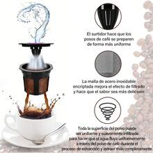 4 Pcs Cápsula de café Recargable,Cápsulas Reutilizables,filtro de café reutilizable ,Tazas de café K Recargables Universales,Compatible con  2.0 y 1.0, serie MINI PLUS - 1 - Ver 3