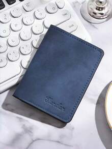 1/2 Peças Carteira de Couro Vertical Ultrafina Masculina, Bolsa de Cartão Minimalista de Dobra Dupla, Textura Semelhante a Camurça, Design de Múltiplos Compartimentos de Cartão, Usado para Armazenamento de Cartão Bancário e de Identificação, Bolsa de Armazenamento de Moedas de Dobra Vertical, Carteira de Cartão, Bolsa de Cartão de Crédito Masculina, Mini Carteira, Capa de Couro Multifuncional Ultrafina para Carteira de Motorista, Capa de Cartão de Identificação com Múltiplos Compartimentos