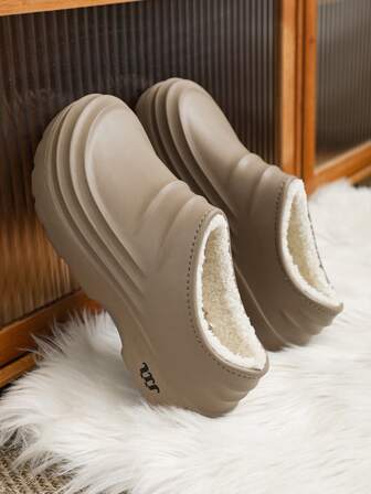 W 1 par de zapatos de mujer antideslizantes, impermeables, resistentes al aceite, con forro cálido y suelas blandas, duraderos, adecuados para cocinas de hotel y fábricas de alimentos