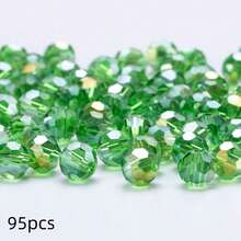 3 4 6 8毫米圆形水晶珠多面彩色玻璃珠散珠隔珠适用于珠宝制作针线活手链项链DIY - 32面球珠 - 查看 22