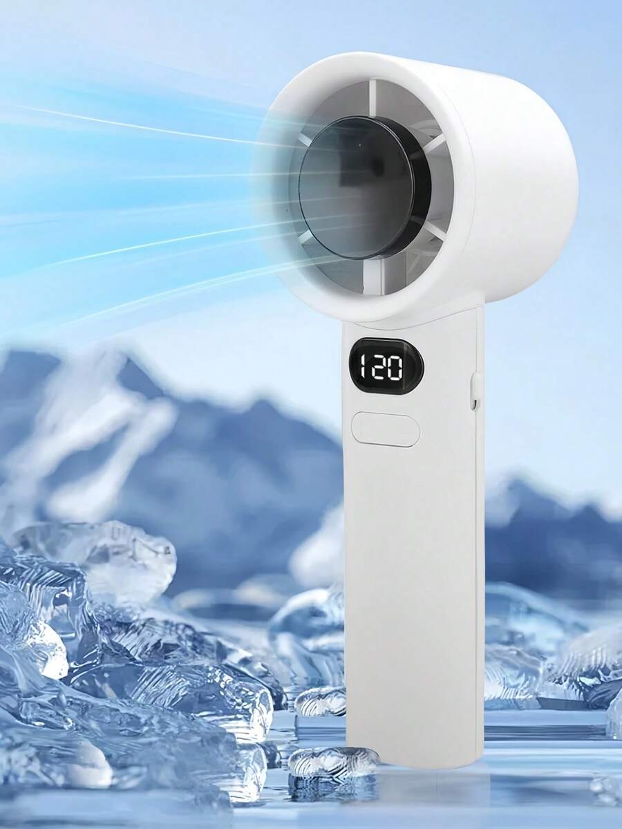 LMMAKE Handheld Portable Fan, High-Speed USB Rechargeable With Digital Display & 120 Infinite Speeds. Precision Airflow Control For Personalized Cooling. Ideal For Travel, Office Desks, Camping Trips & Home Use. Perfect For Professionals. (Multiple Colors). - 多色 - 查看 1