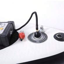 空气阀适配器防尘耐磨划艇空气阀适配器尼龙皮划艇充气泵适配器适用于板船充气泵适配器桨船皮划艇空气阀泵连接器组合套件黑色/橙色