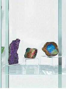 5 款透明亚克力 U 形展示架 - 可重复使用的纸杯蛋糕架，用于甜点、珠宝、婚礼自助餐和派对用品，坚固、可调节且易于组装 - 無色 - 查看 2