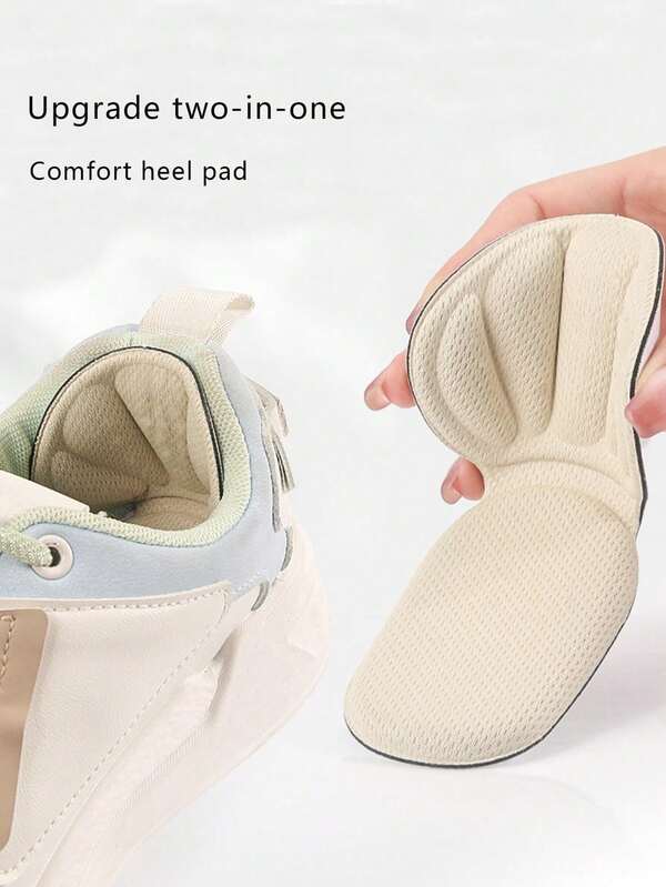 زوج واحد من مثبتات الكعب 2 في 1، وسادات كعب مضادة للانزلاق والاحتكاك، قابلة للتعديل لحجم الحذاء، وسادات كعب ماصة للصدمات وقابلة للتنفس، مناسبة للأحذية الكاجوال والرياضية والكعب العالي للرجال والنساء، قابلة للتقليم