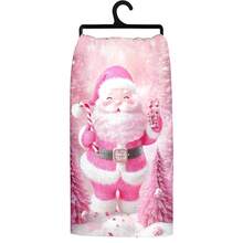 12pcs/100pcs Christmas Pink Santa Claus And Christmas Tree Pattern Dishcloths, Suitable For Restaurants, Kitchens, Bathrooms, Daily Decoration, Daily Family Party Decoration, Home Decoration, And Brightly Colored Household Items. It Can Be Given As A Gifts