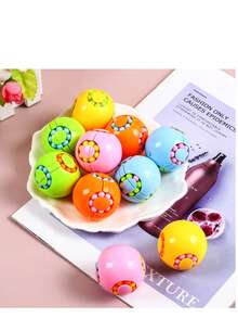 2pcs/4pcs/6pcs/8pcs Random Delivery Toy, Hamburger Shaped Puzzle Cube - Multicolor - View 12