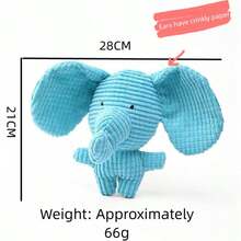 1/5 件套毛绒互动吱吱咬嚼玩具，适用于狗和猫，清洁牙齿，高强度耐用，优质材料，包含声音装置以吸引宠物 - 彩色 - 查看 7