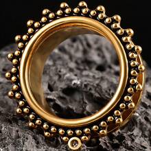 2 件热销简易/DIY 不锈钢图案螺丝扩耳器量规耳塞隧道耳环穿孔身体首饰拉伸器珠宝女士/女孩 - DIY 1 - 查看 6