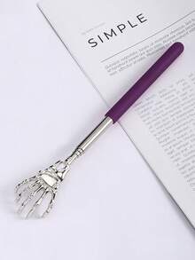 1PC Extendable Back Scratcher, Stainless Steel Portable Telescopic Rubber Handle Back Scratchers For Thanksgiving, Birthday, Christmas Gifts,School,Back To School,Travel,Travel Essentials,Home Essentials,Spa,Massage Tool,Massage,Massager,Spa - Multicolor - View 13