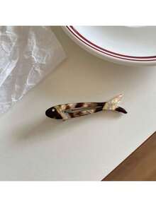 1 pieza Pinza de pelo con diseño de pez pequeño, pinza de cocodrilo, pinza para flequillo, pinza para el cabello, accesorio de cabello versátil y elegante, adecuado para uso diario, escuela, vacaciones en la playa, trabajo, transporte, fiestas, cumpleaños, regreso a clases, salidas, clips para el cabello, pasadores de cabello