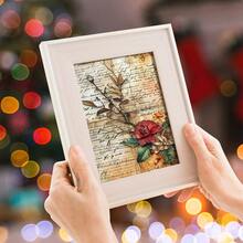 30张复古圣经经文剪贴簿纸，独特的花卉和十字架图案拼贴工艺纸，适用于基督教日记、计划本、卡片制作和DIY，剪贴簿用品 - 彩色 - 查看 6