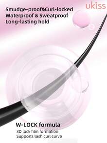 ukiss 自然黑睫毛膏，自然纤长睫毛，可水洗睫毛膏，纤长，定型，防皱，防晕染，日常妆容 - 01自然黑 - 查看 9