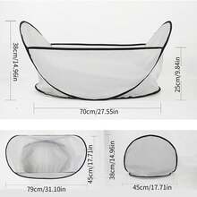 1pc Pet Grooming Apron, Dog & Cat Grooming Tool, Easy To Clean Hair, Suitable For Home And Pet Salon Use - Grey - View 8