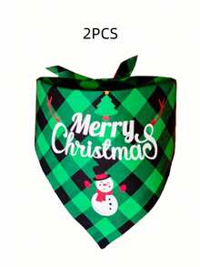 1pc Christmas Triangle Scarf, Suitable For Cats, Dogs, Pet Parties, New Year Celebrations, Christmas Decorations