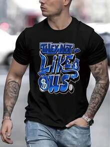 Camiseta Casual de Manga Corta para Hombre 1 Pieza 100% Algodón Pesado - Cuello Redondo Cómodo, Camisetas Suaves y Adorables - Negro - Ver 3